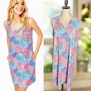 LILLY PULITZER Johana Beach Swim Dress Cover Up SPLASHDANCE